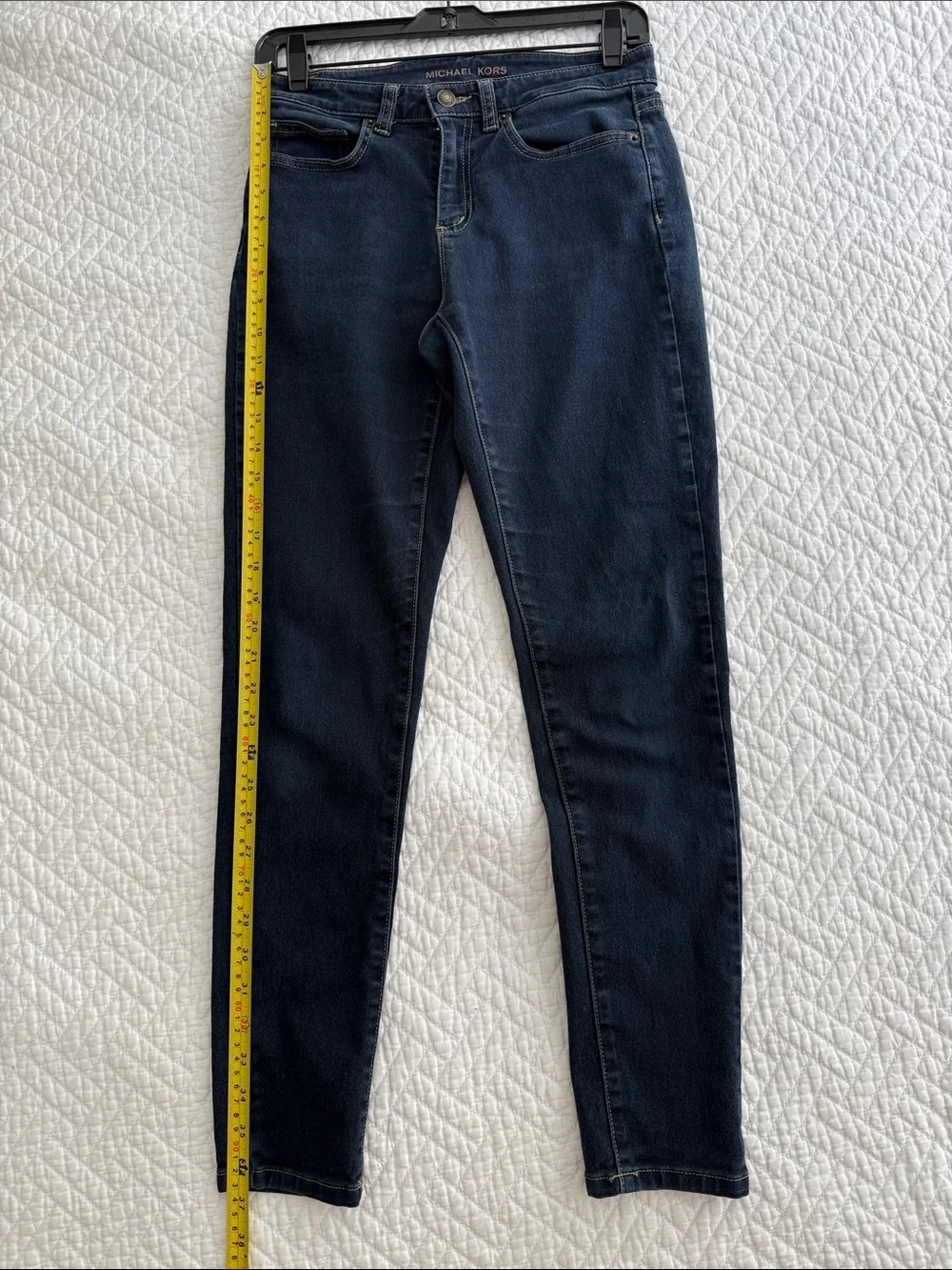 Michael Kors Izzy Skinny Navy Jeans  size 6 dark wash denim casual chic